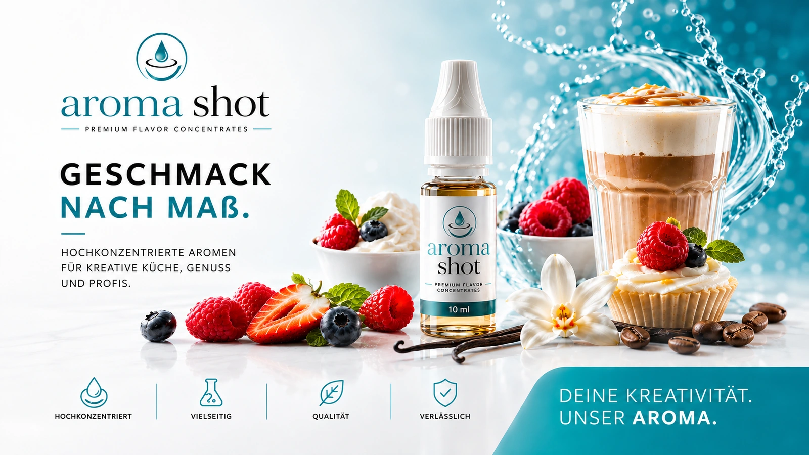 AromaShot Pressebild zur präzisen Dosierung von Lebensmittelaromen
