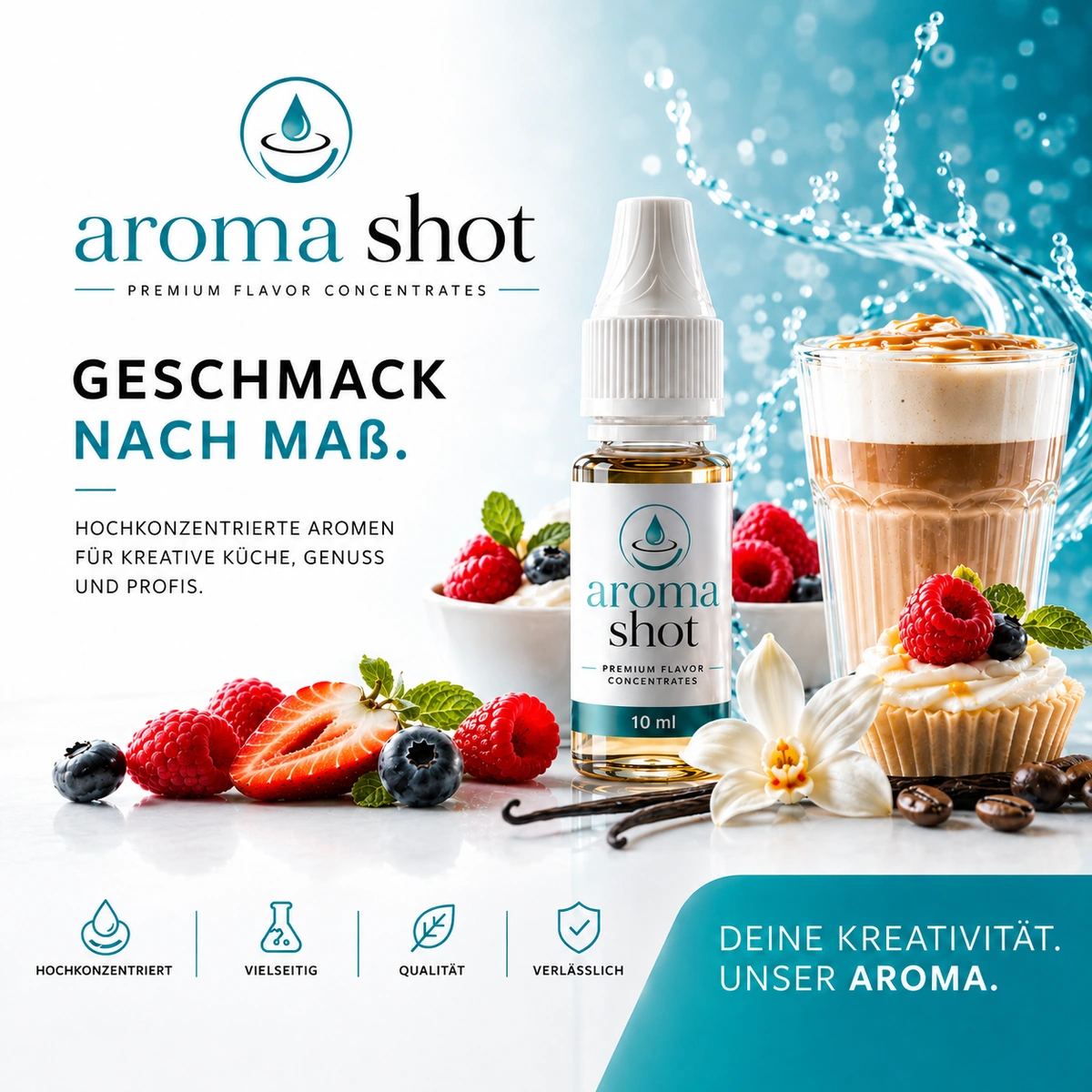 AromaShot Pressebild im quadratischen Format